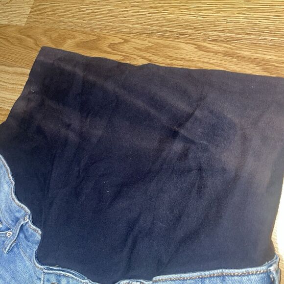 H&M Women Distressed Skinny Ankle High Rib Mama Maternity Denim Blue Jeans Sz 10 - Picture 7 of 12